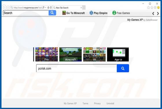 Search.mygamesxp.com Doorverwijzing