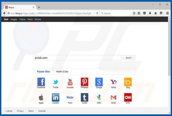 Bing.vc Doorverwijzing