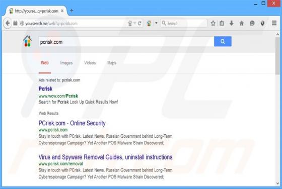 Yousearch.me Doorverwijzing