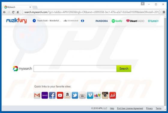 Search.mysearch.com Doorverwijzing