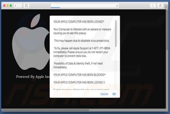 YOUR APPLE COMPUTER HAS BEEN LOCKED Oplichting (Mac)
