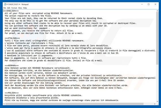 Revenge Ransomware