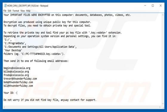 XData Ransomware
