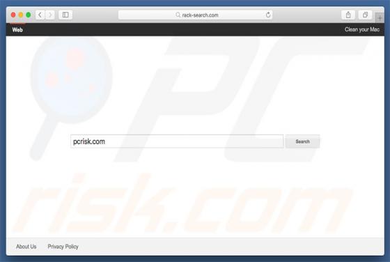 Rack-search.com doorverwijzing (Mac)