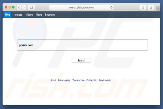 Search.bilabordnet.com doorverwijzing (Mac)