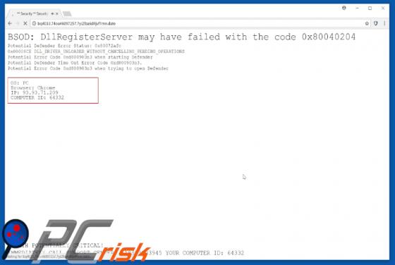 You May Have Suspicious Activity On Your PC  oplichting