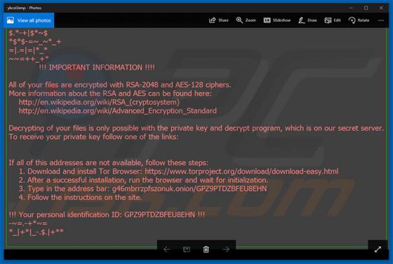 Ykcol ransomware
