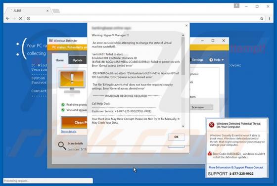 Warning: Hyper-V Manager oplichting