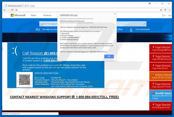 RDN/Trojan/Hacking File Detected oplichting