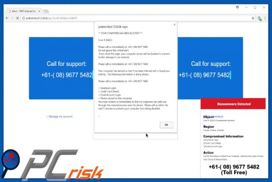 Ransomware Detected oplichting