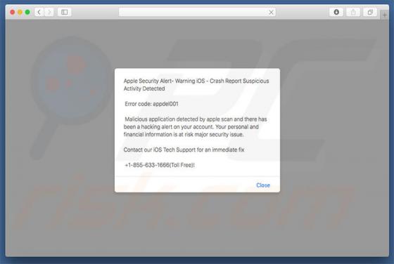 Apple Security Alert oplichting (Mac)