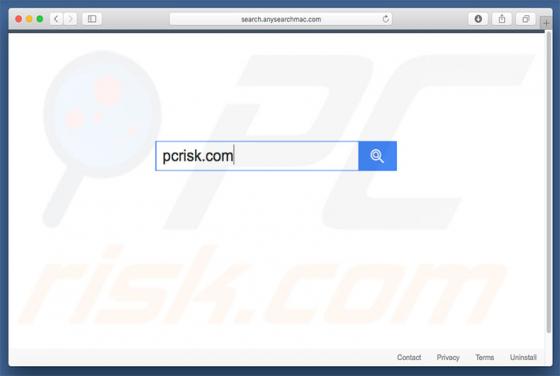 Search.anysearchmac.com doorverwijzing (Mac)