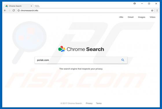 Chromesearch.info doorverwijzing