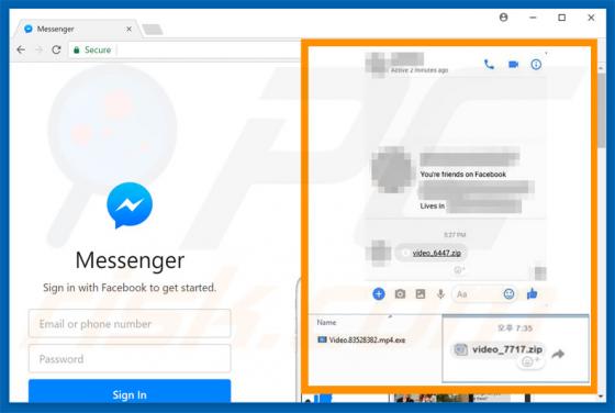 Facebook virus