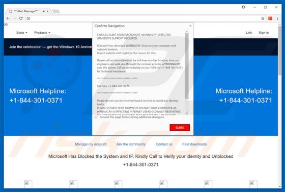 CRITICAL ALERT FROM MICROSOFT oplichting
