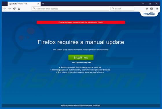 Firefox Requires A Manual Update oplichting