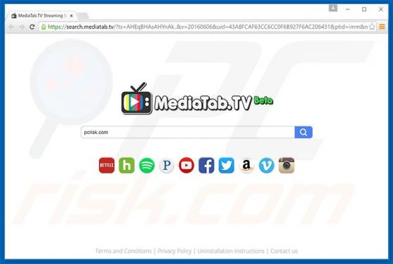 Search.mediatab.tv doorverwijzing