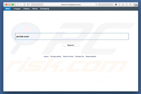 Search.stosgame.com doorverwijzing (Mac)