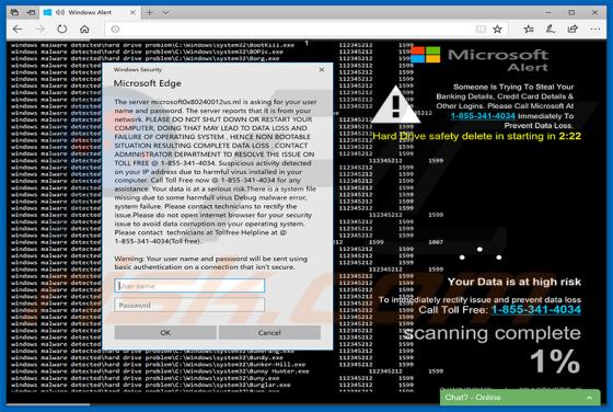 Windows Malware Detected POP-UP oplichting