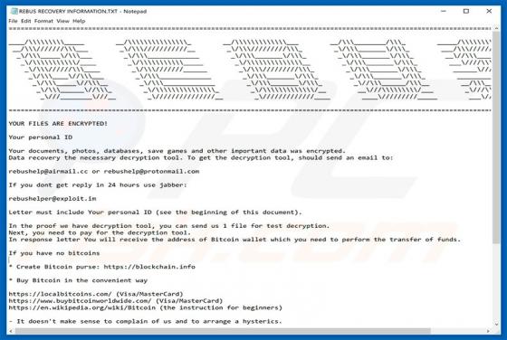 REBUS ransomware
