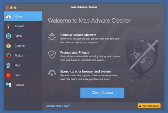 Mac Adware Cleaner mogelijk ongewenst programma (Mac)