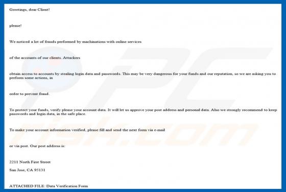 PayPal e-mail virus