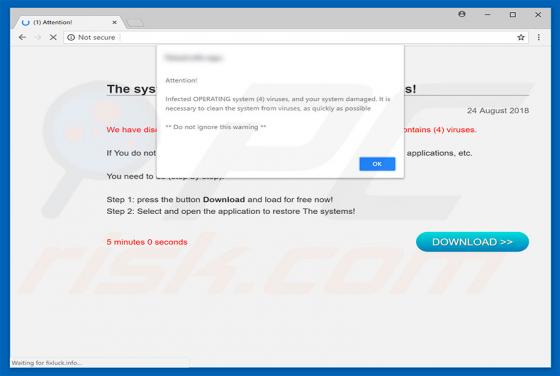 Found 4 Virus POP-UP oplichting