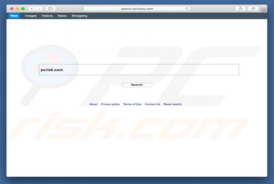 Search.teritwoo.com doorverwijzing (Mac)