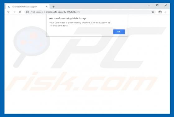 Your Computer Is Permanently Blocked POP-UP oplichting