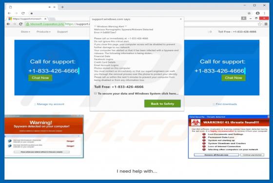 WARNING! 41 Threats Found!!! POP-UP oplichting