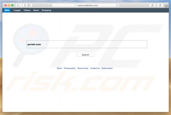Search.debrikon.com doorverwijzing (Mac)