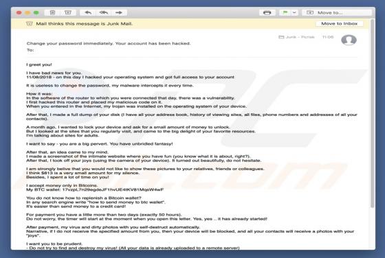I Have Bad News For You Email oplichting