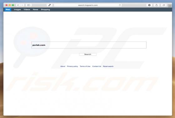 Search.hogwarin.com doorverwijzing (Mac)