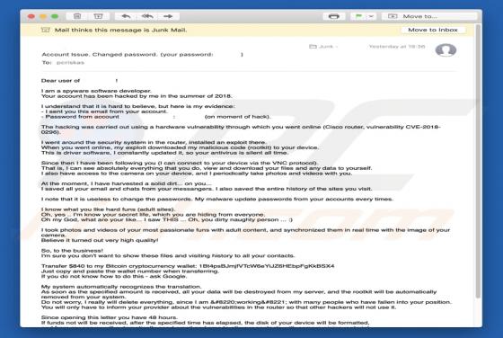 I Am A Spyware Software Developer e-mail oplichting