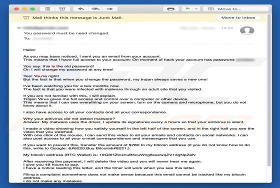 I Sent You An Email From Your Account Email oplichting