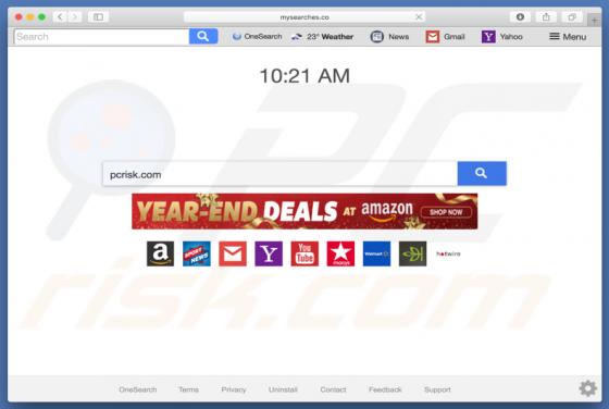 Mysearches.co doorverwijzing (Mac)