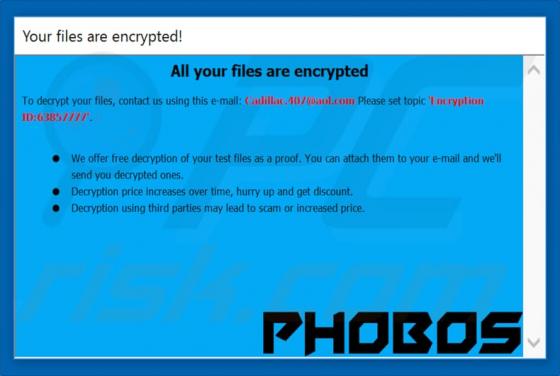 Phobos ransomware