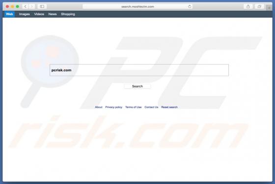 Search.moshlezim.com doorverwijzing (Mac)