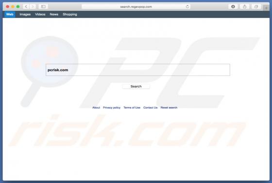 Search.regevpop.com doorverwijzing (Mac)