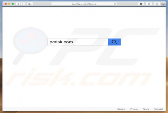 Search.prosearchtip.com doorverwijzing (Mac)