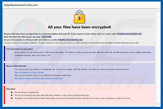 ETH ransomware