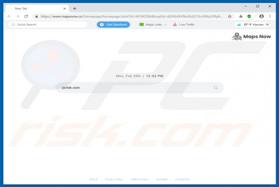 Mapsnow.co doorverwijzing