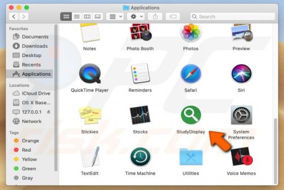 StudyDisplay adware (Mac)
