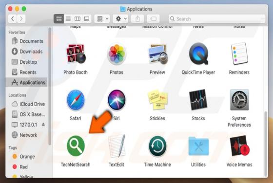 TechNetSearch adware (Mac)