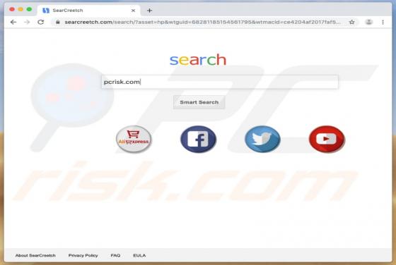 Searcreetch.com doorverwijzing (Mac)