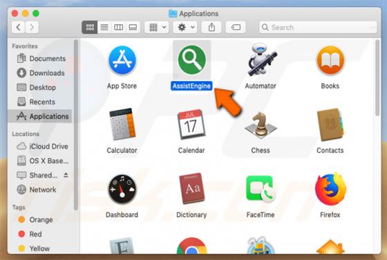 AssistEngine adware (Mac)