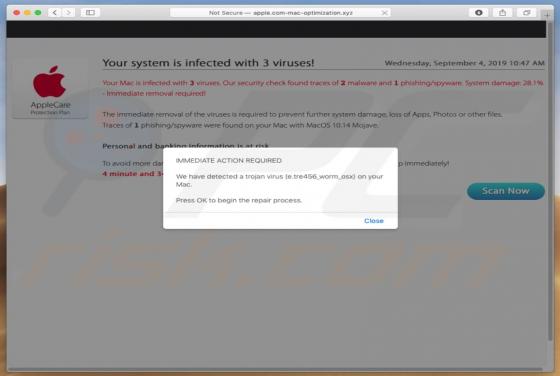 Apple.com-mac-optimization.xyz POP-UP oplichting (Mac)