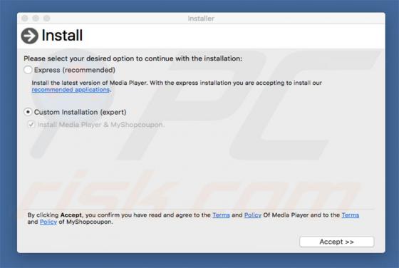 MacOS Bundlore virus (Mac)