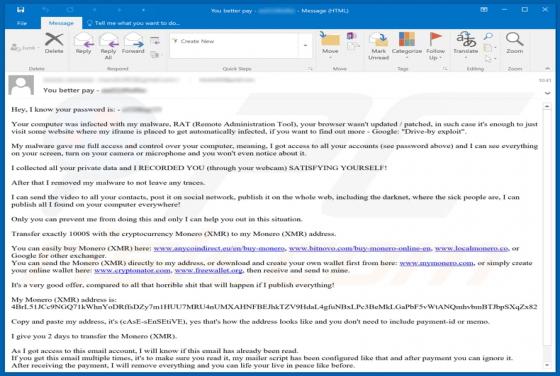 Afpersingsmail (Monero)