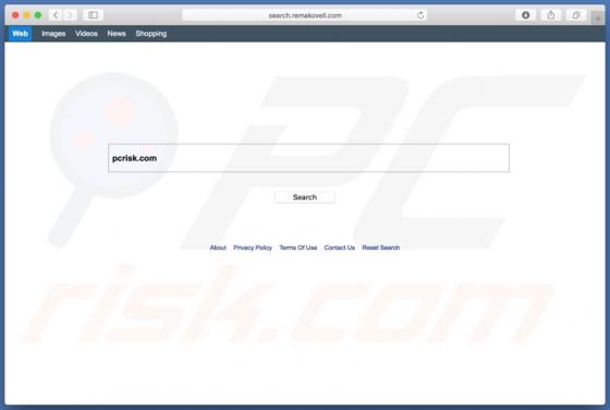 Search.remakovell.com doorverwijzing (Mac)